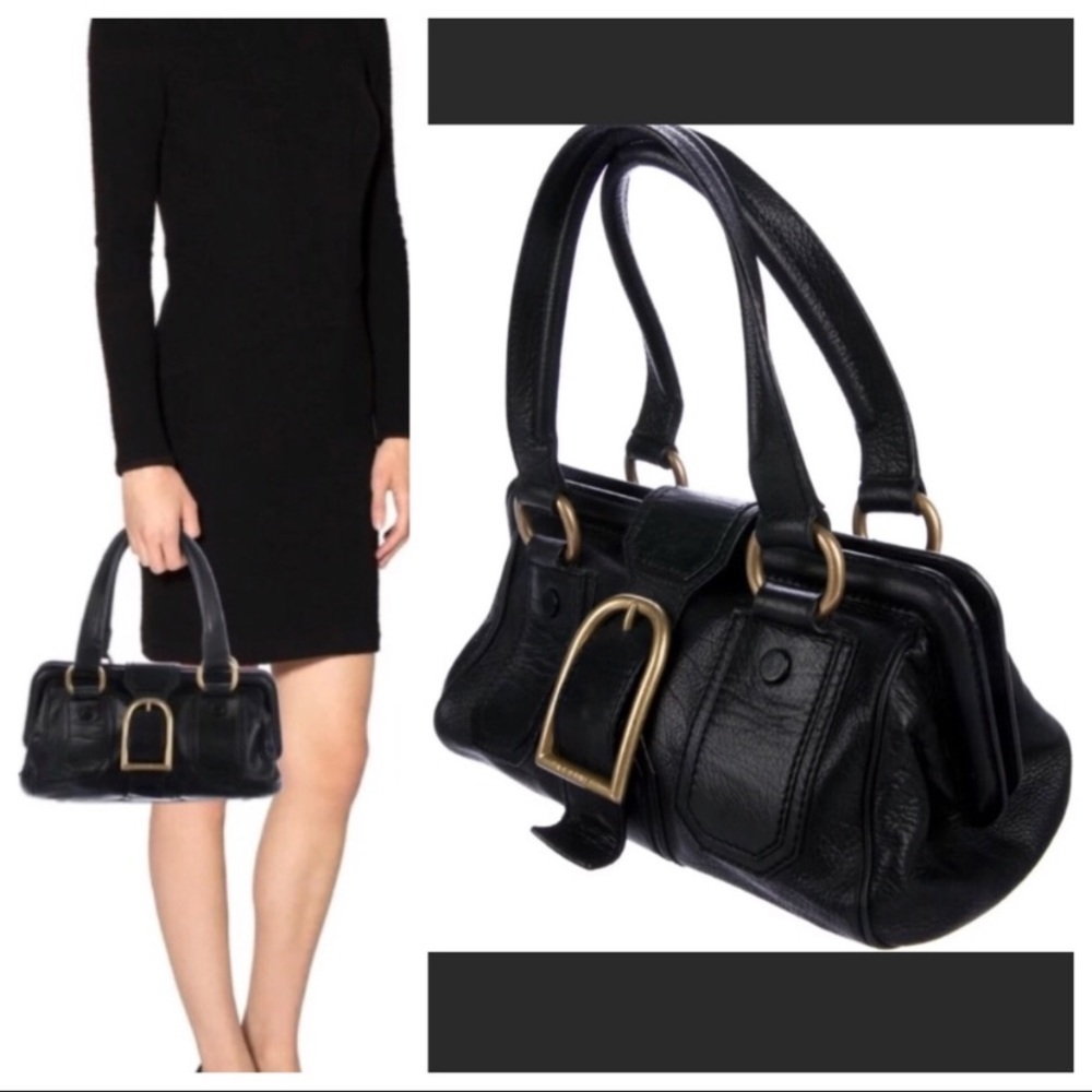 Authentic CELINE ELLA SATCHEL - Black
